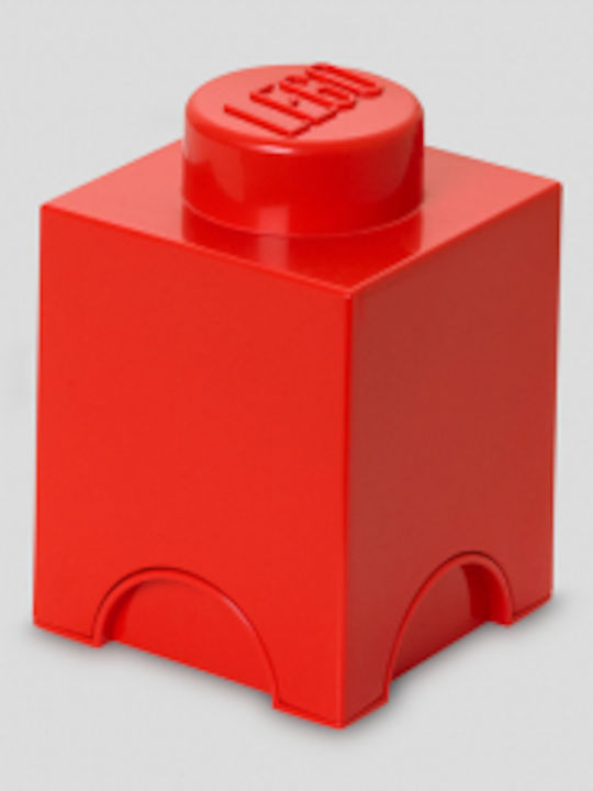 LEGO Children's Storage Box made of Plastic 1-Stud Red 12x12x18cm 1pcs