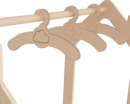 Kinderkleiderbügel Fb918225.03 Birkenholz Natur 86x49x110cm