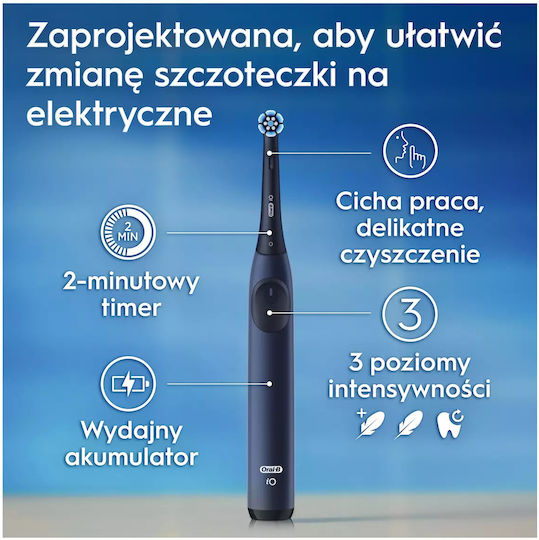 Oral-B Io Series 2 Electric Toothbrush with Pressure Sensor and Travel Case Blue