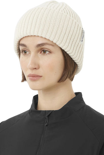 Beanie Women's Knitted Beanie in White Colour