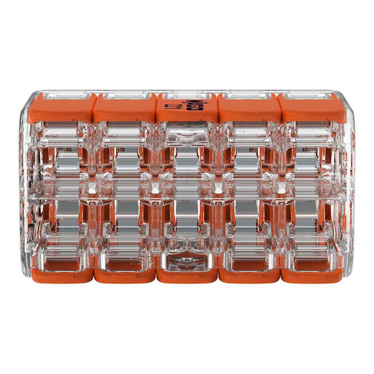 Quick Connect Terminal Block 10-Pole Lever for Flexible & Solid Conductors 0.2-4mm² 32A 450V 221-420 15 Pieces