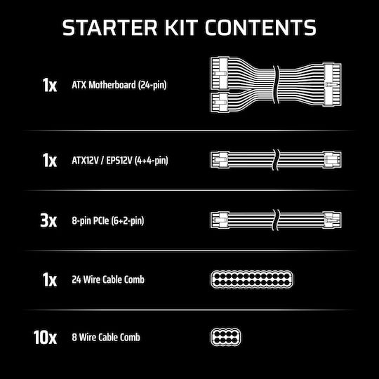 Corsair Cablu Tip 4 DC - DC Negru CP-8920373
