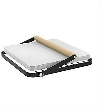 Culinaro Suport Pentru Șervețele De Masă Acasă Metal Lemn 19.4x18xh2.5cm Negru Mat