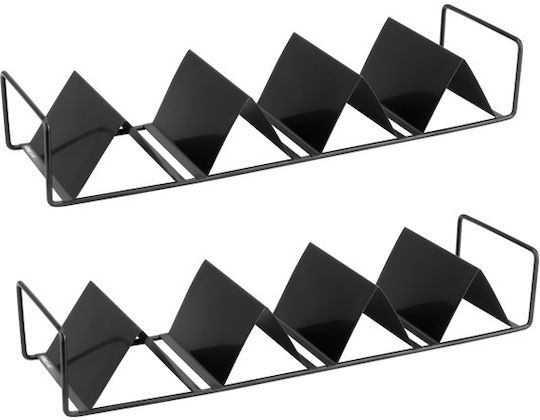 Suport Sandwich Taco 35x10x6.6cm Oțel Inoxidabil Negru