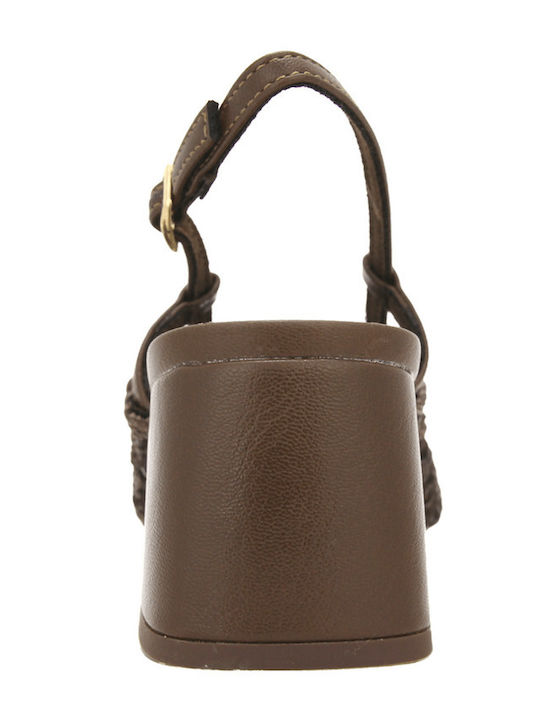 Leather Heels Brown