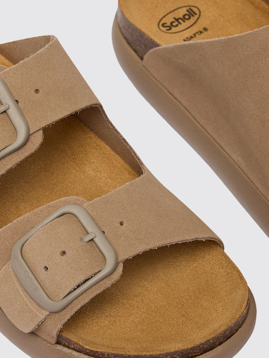 Noelle Leather Women's Sandals Beige