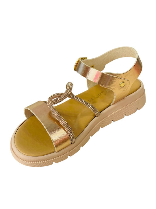 Kids' Anatomic Gold Sandals