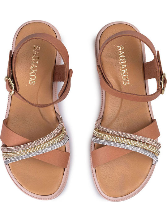 Touiti Kids' Sandals Tabac Brown Touiti Kids' Sandals Tabac Brown