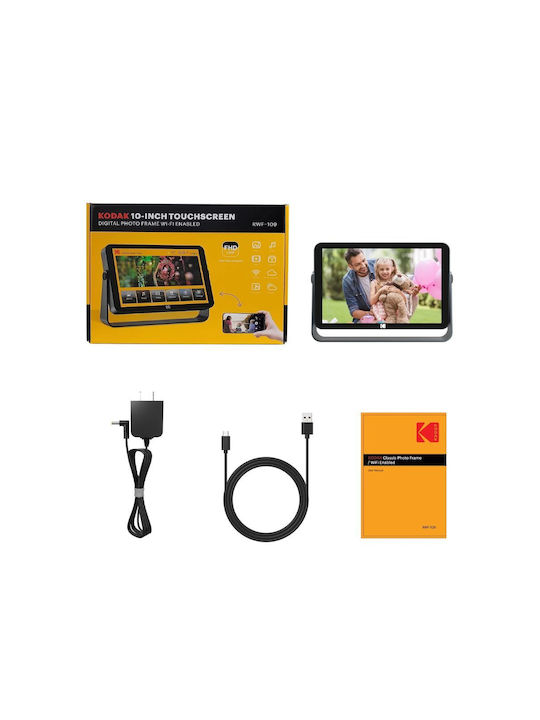 Kodak Digital Photo Frame with Touch Screen 10.1" Resolution 1920x1200 with WiFi Black RWF-109V