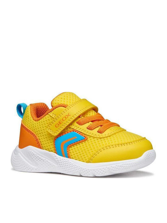 Kids Sneakers Anatomic with Hoop & Loop Closure Yellow