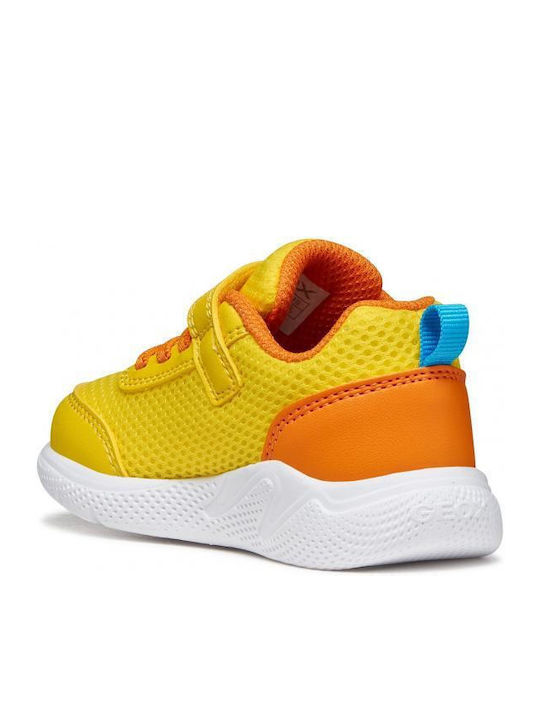 Kids Sneakers Anatomic with Hoop & Loop Closure Yellow