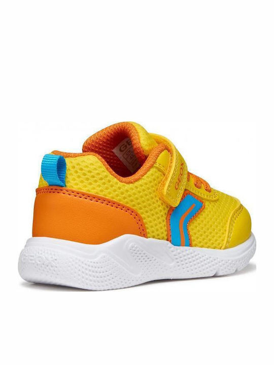 Kids Sneakers Anatomic with Hoop & Loop Closure Yellow
