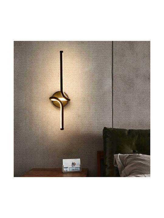 Home Lighting Serpentina Wall Lamp with Integrated LED Black