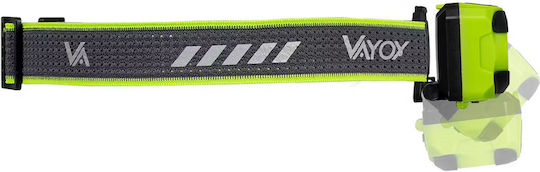 Vayox Rechargeable LED Head Flashlight IP44 with Maximum Brightness 600lm