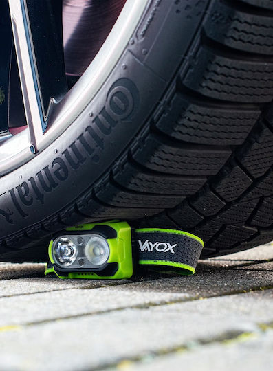 Vayox Rechargeable LED Head Flashlight IP44 with Maximum Brightness 600lm