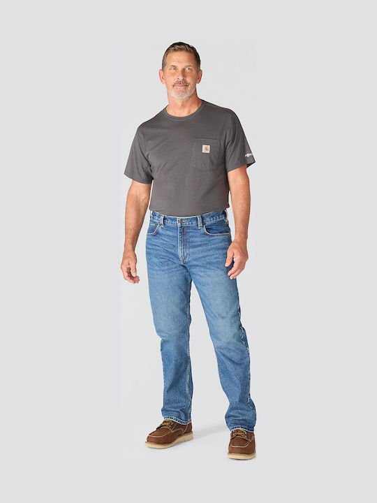 Men's Jeans Pants Loose Straight Fit Ferrous
