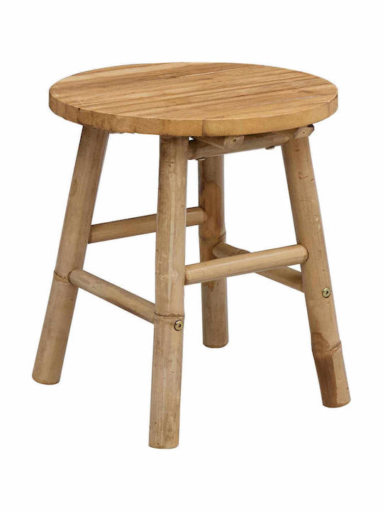Scaun De Exterior Din Bambus Natural 38x38x42 Cm