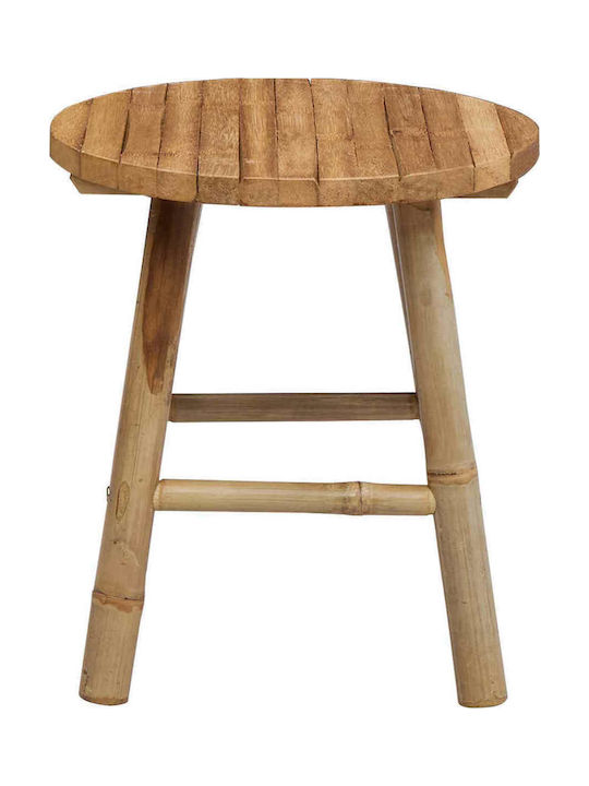 Scaun De Exterior Din Bambus Natural 38x38x42 Cm