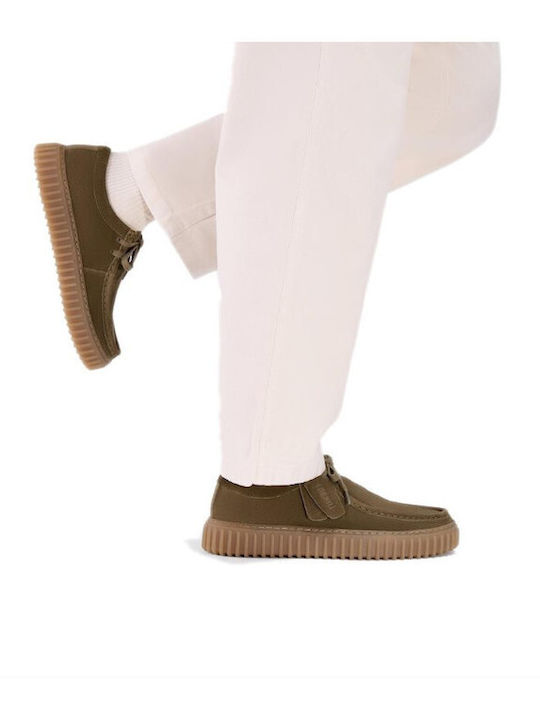 Casual Torhill Lo Suede Herren Mokassins in Grün Farbe