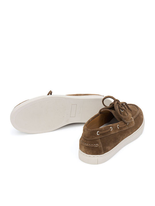 Wildleder Herren Bootsschuhe in Braun Farbe