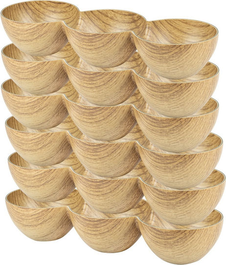 Raki Willow Hölzernes Dessert Turm Ständer & Tabletts 3 Schlitze Ø29xY5.5cm Π10xΜ5.5xΥ5.5cm