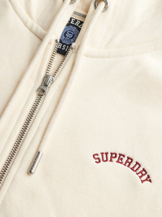 Essential Logo Sweatshirt Für Damen Mit Kapuze Desert Bone Off White