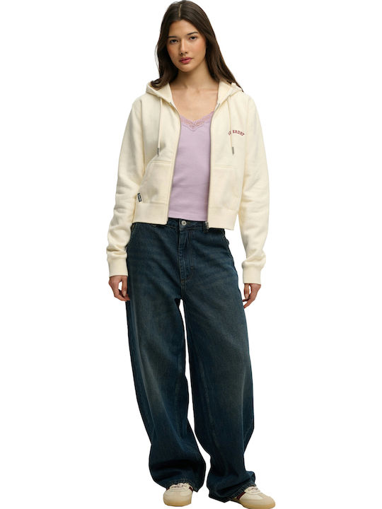 Essential Logo Sweatshirt Für Damen Mit Kapuze Desert Bone Off White