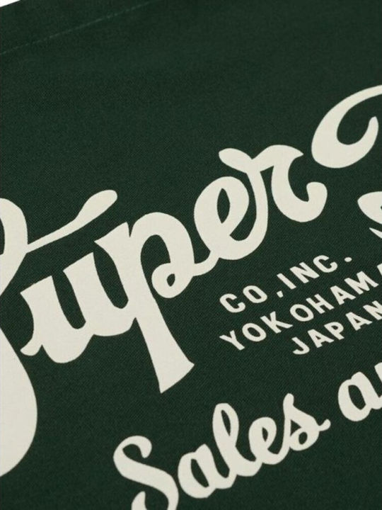 Superdry Βαμβακερή Τσάντα για Ψώνια