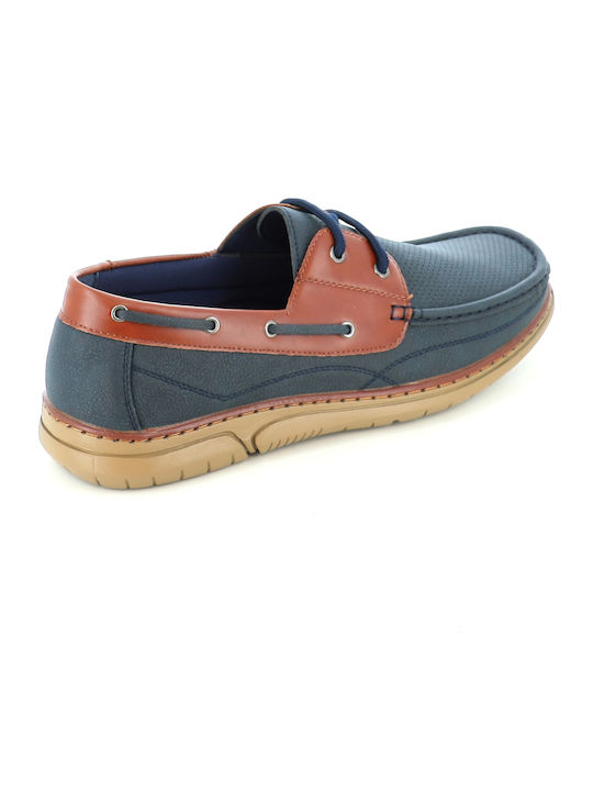 Leather Men's Casual Blue Shoes 223/85658_BLUE