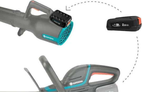Gardena Σετ Μπαταρίας Λιθίου Χωρητικότητας 2.5Ah 18V με Φορτιστή