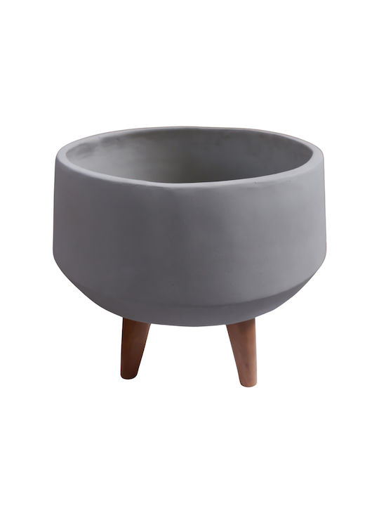 HomeMarkt Quan Concrete Flower Pot Gray 40x40x50cm