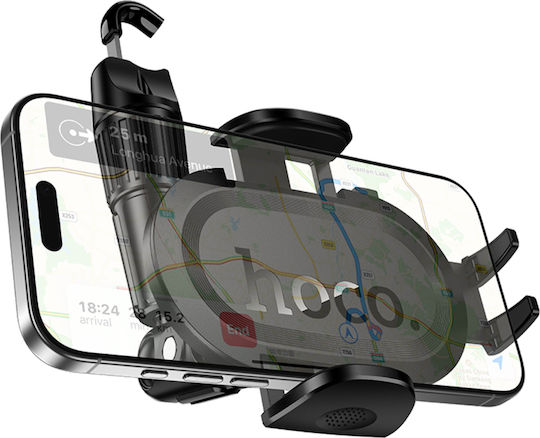 Hoco Suport Auto pentru Telefon cu Cârlige Reglabile Negru