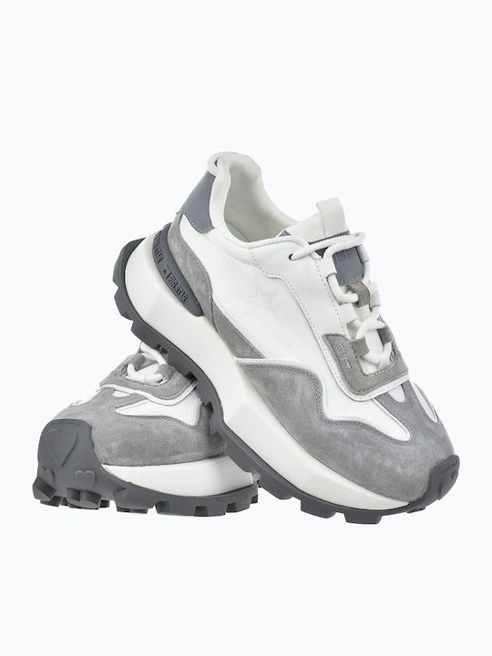 Damen Sneakers Hellgrau / Weiß