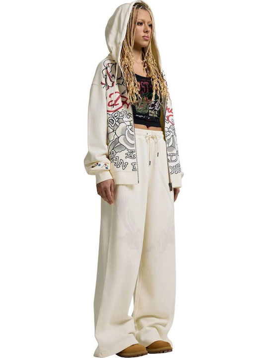 Damen Jogginghosen Ausgestellt Beige