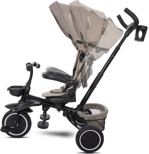 Lorelli Freccia Foldable Kids Tricycle with Parental Handle for 12 Months Gray