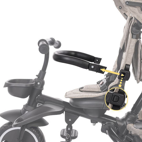 Lorelli Freccia Foldable Kids Tricycle with Parental Handle for 12 Months Gray