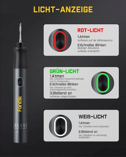 Fanttik T1 Max Lötkolben Batterie mit Fall