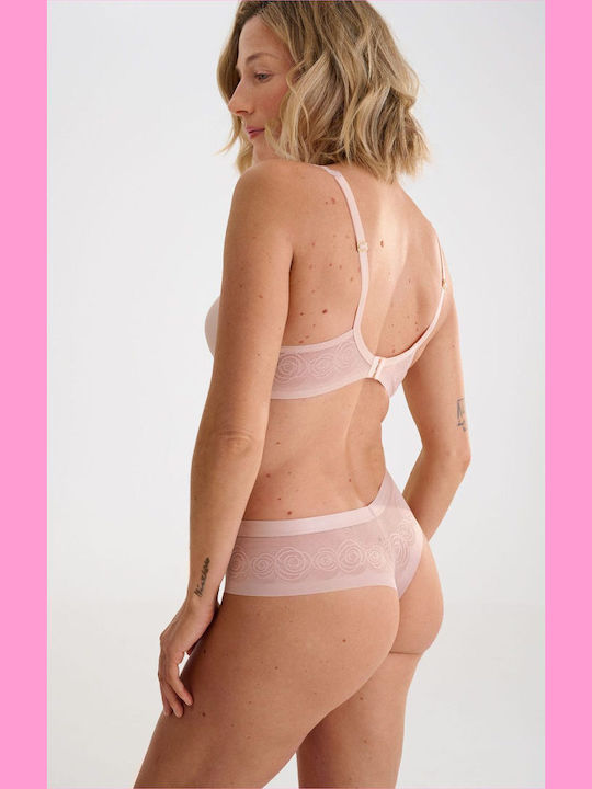 Beige Büstenhalter mit leichter Polsterung & Bügel