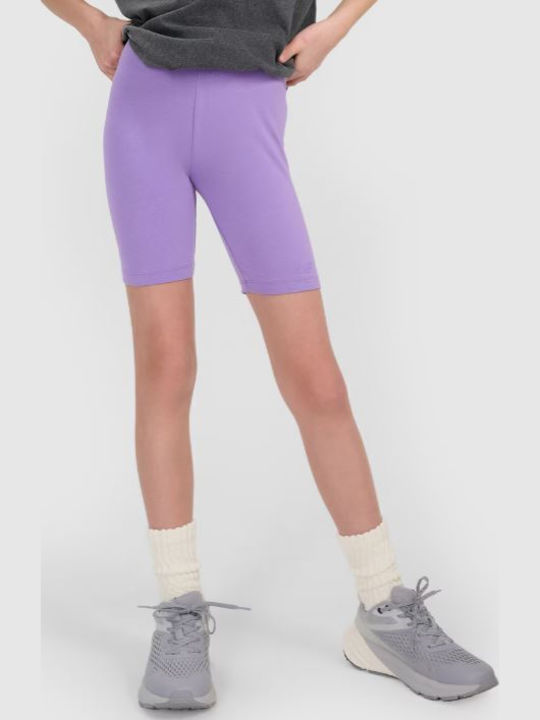 Kids Cycling Short Leggings Purple