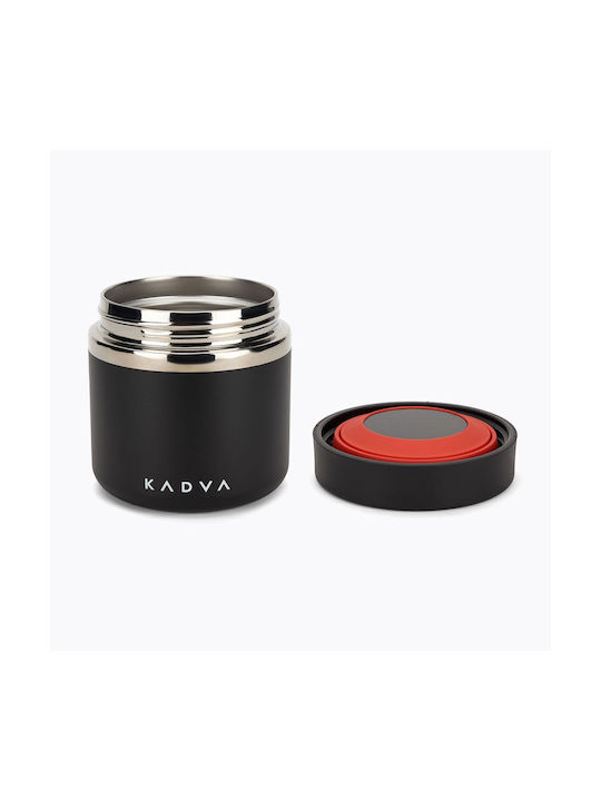 Kadva Cutie De Prânz Din Silicon Neagră 600ml