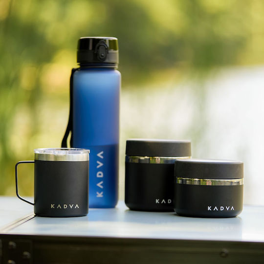 Kadva Δοχείο Φαγητού Σιλικόνης Μαύρο 600ml