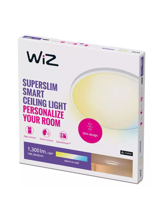 WiZ Smart Πλαφονιέρα 14εκ. LED με Τηλεχειριστήριο WiZ Smart Πλαφονιέρα 14εκ. LED με Τηλεχειριστήριο