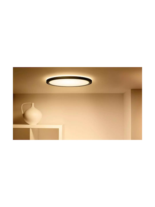 WiZ Smart Deckenleuchte montieren 22cm Schwarz mit Integrierter LED