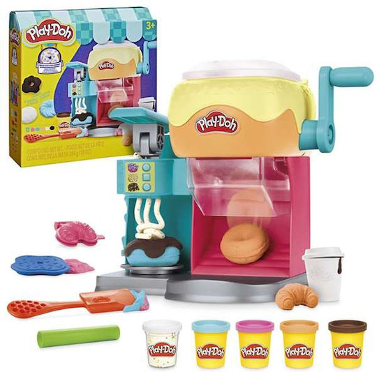 Hasbro Play-Doh Plasticine Donut Drop Shop Game for Age 3 Plus 5 Pieces