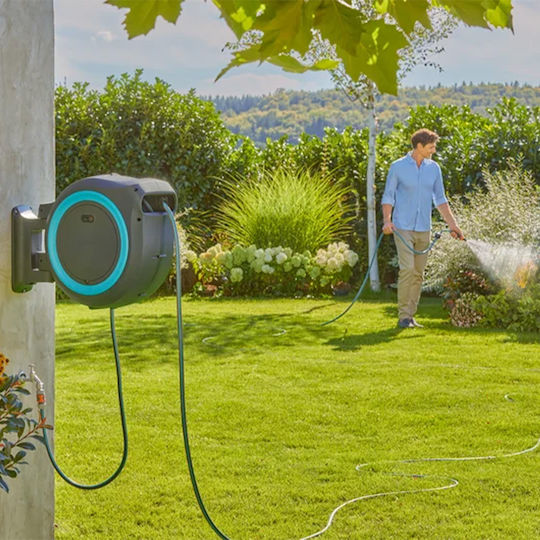 Gardena Powerroll Xxl Automatic Garden Hose Box Wall Mounted with Hose 40m