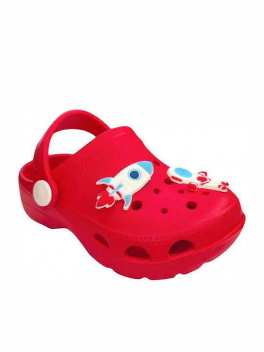 Kids Beach Clogs Red