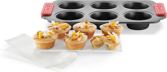 Lekue Backform Für Törtchen/Muffins Keramik 31x18x3,7cm 6 Stück