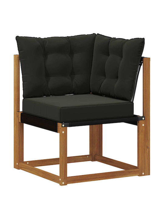 Ecksofa Outdoor aus Paletten mit Kissen 245x126.5x73cm