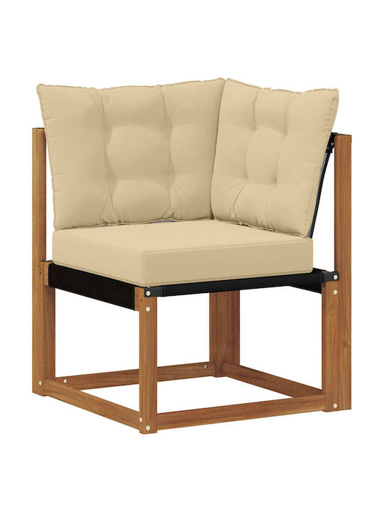 Corner Outdoor Sofa from Pallets with Cushions 247x128.5x73cm