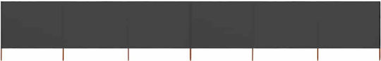 vidaXL în Culoarea Gri 1.2x8.0m